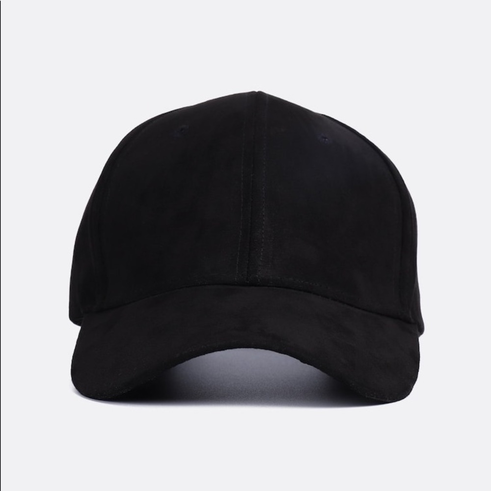 baseball cap vegan suede hat black 615055 - Picture 4 of 5